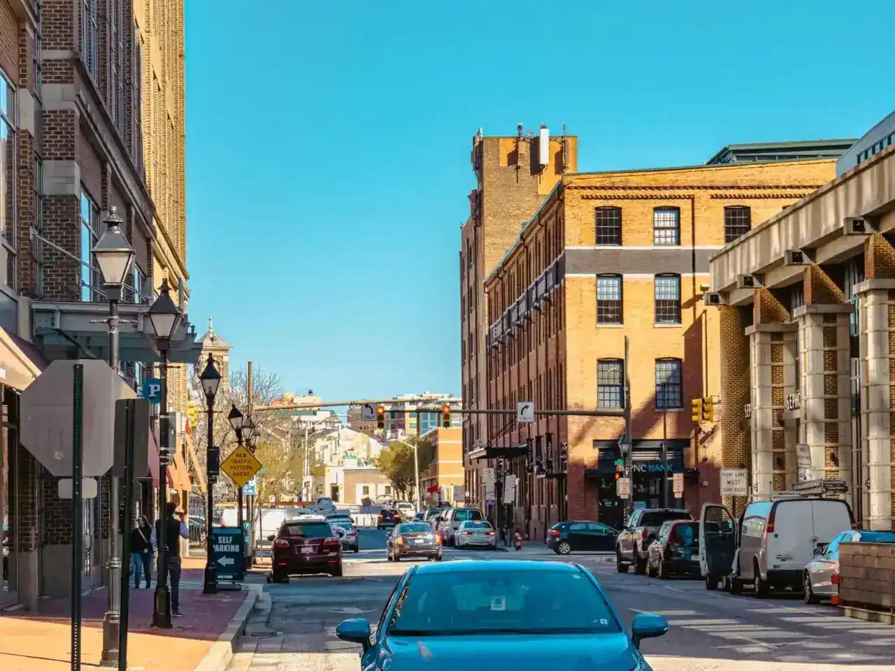 Downtown Maryland street scene